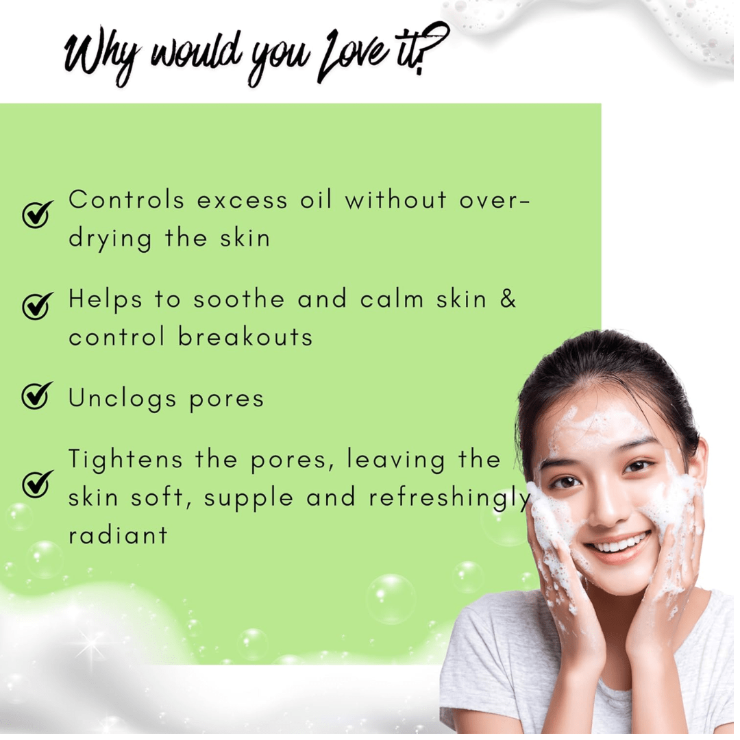 Enchanting Showstopper Tea Tree Refresh Foaming Face Wash | Deep Pore Cleansing Oil Control Face Cleanser with Tea Tree | Refreshing, pH Balanced Face Wash. - Deals999