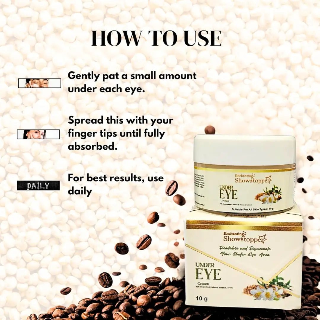 Enchanting Showstopper Under Eye Cream for Dark Circles & Puffiness with Quinoa & Hyaluronic Acid | Anti - Aging Eye Cream for Fine Lines, Hydration... - Deals999