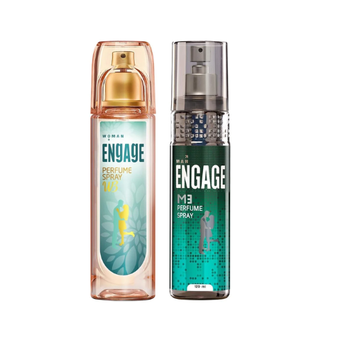 Engage W3 Perfume Spray For Women, 120ml And Engage M3 Perfume Spray For Men, 120ml