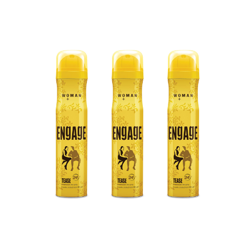 Engage Woman  Deodorant Spray - Tease (165ml) (Pack of 3)