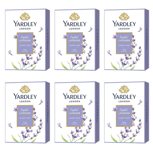 Yardley English Lavender Luxury Soap, 100g (Pack of 6)