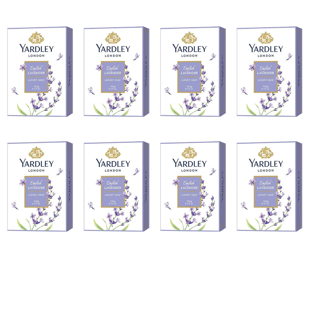 YARDLEY English Lavender Soap 100g*8 Pcs (8 x 100 g)