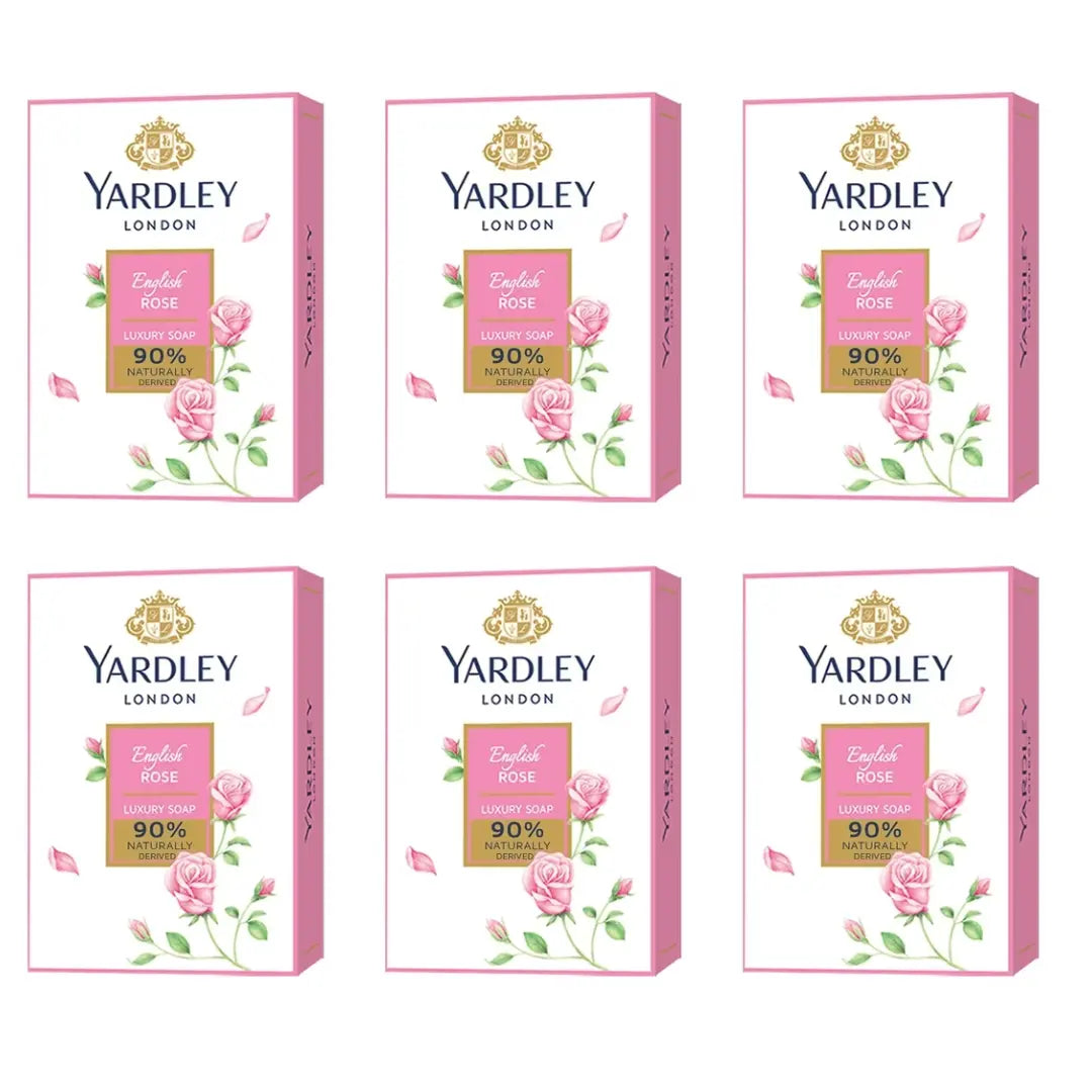 Yardley London English Rose Luxury Soap pack of 6