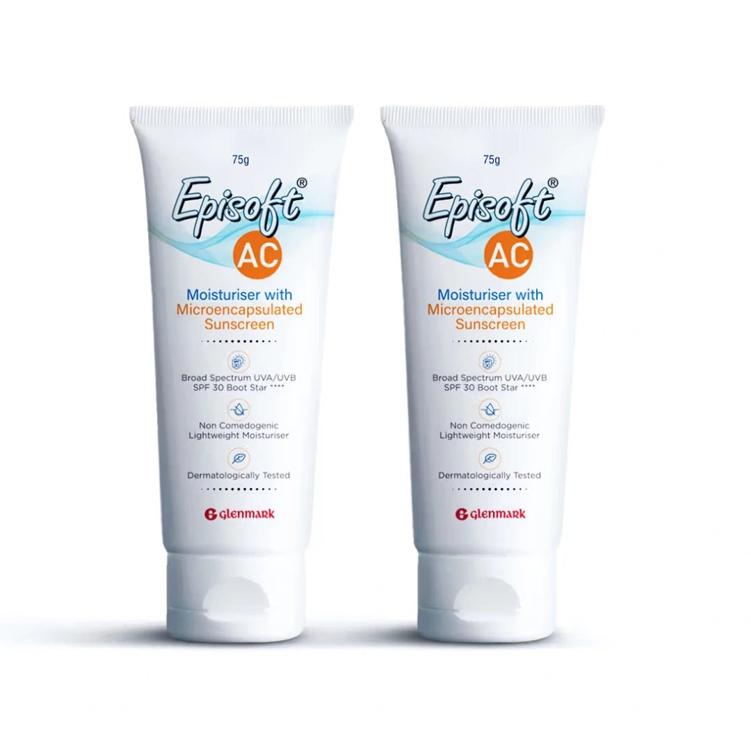 Episoft AC Moisturiser SPF 30 With Microencapsulated Sunscreen - Pack Of 2 - Deals999