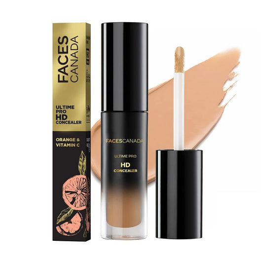 FACESCANADA Ultime Pro HD Liquid Full Coverage All Skin Type Conceal| Natural Matte Finish | 12HR Long Stay | Blemishes | Blends Easily | Orange & Vitamin C Enriched