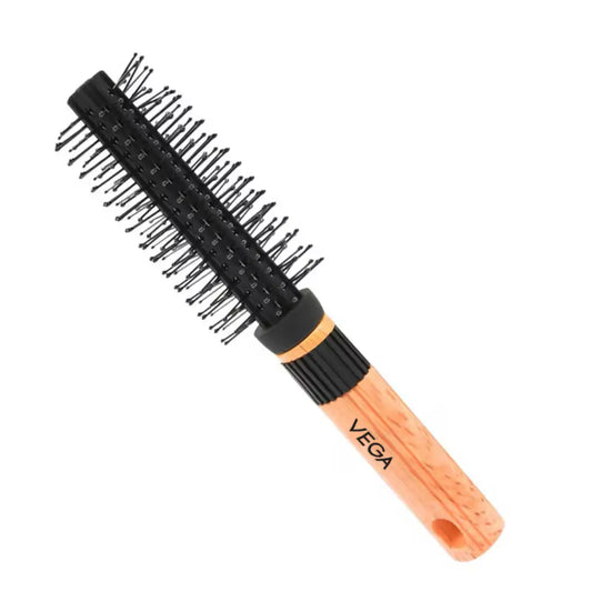 Vega Compact Wooden Hair Brush for Men and Women with Travel Friendly, (R5-RB