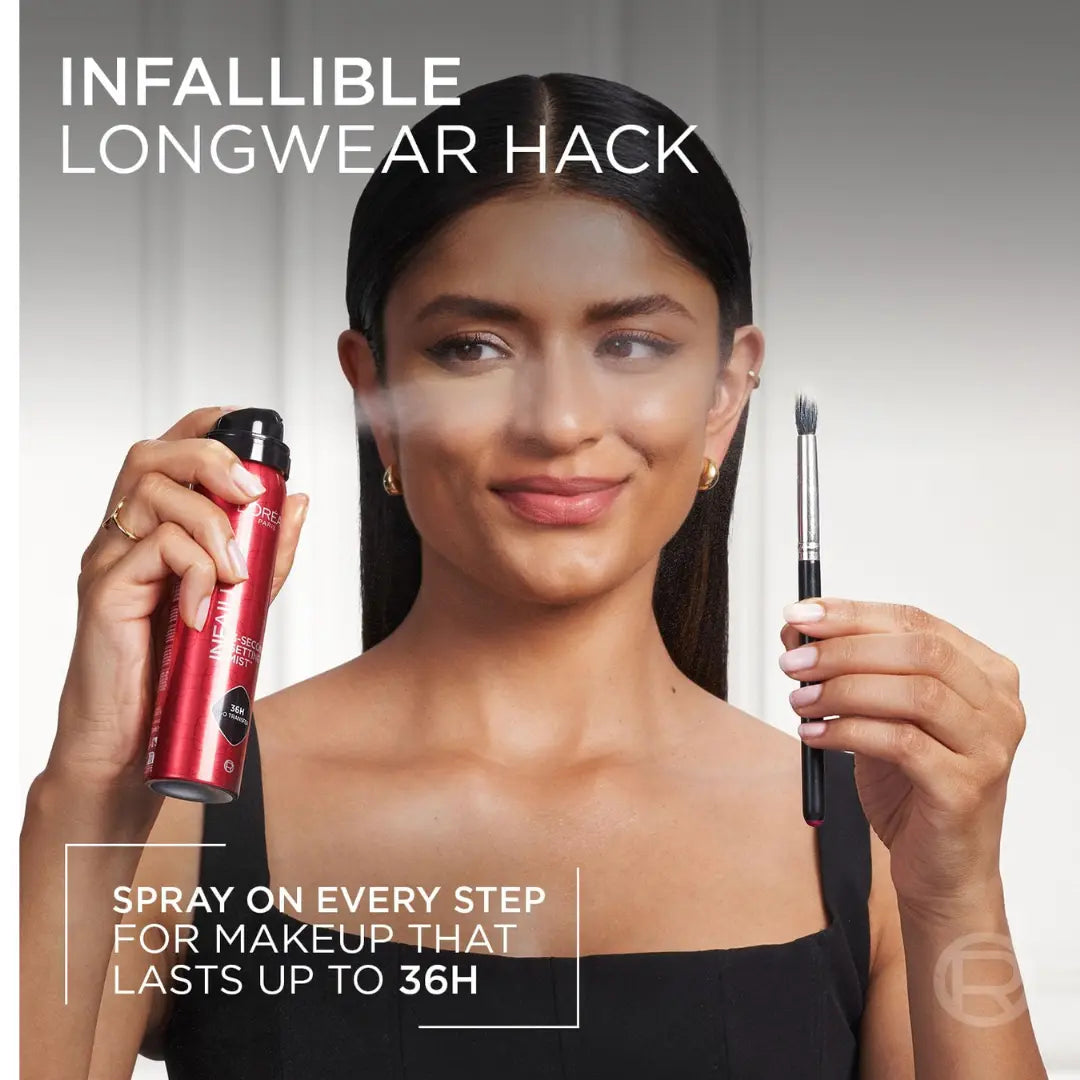 L'Oreal Paris Infaillible 3-Second Setting Mist, Transfer-proof & Waterproof Setting Spray, Quick drying, 75ml