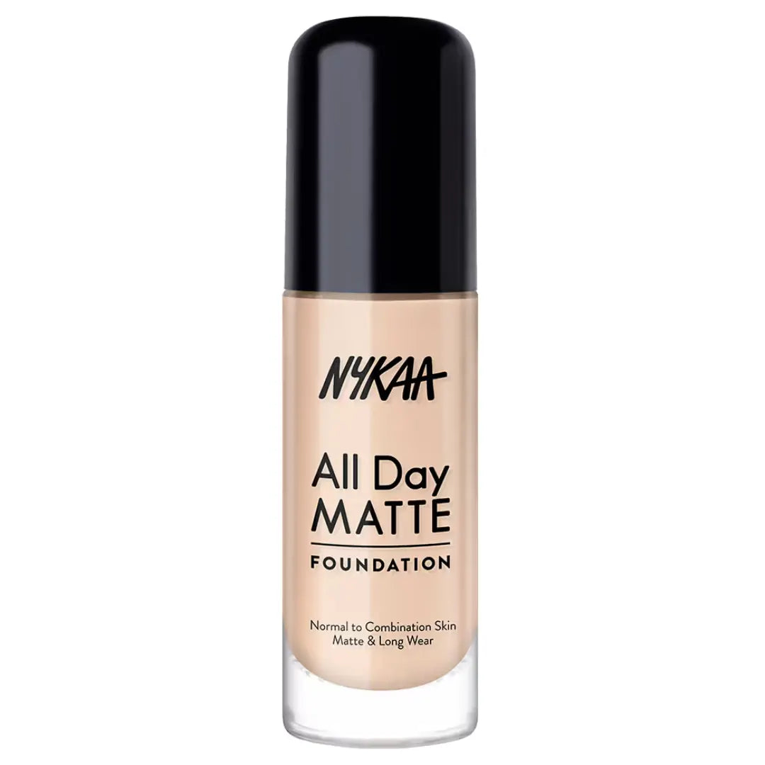 Nykaa All Day Matte Long Wear Liquid Foundation For Normal To Combination Skin - Biscuit 05