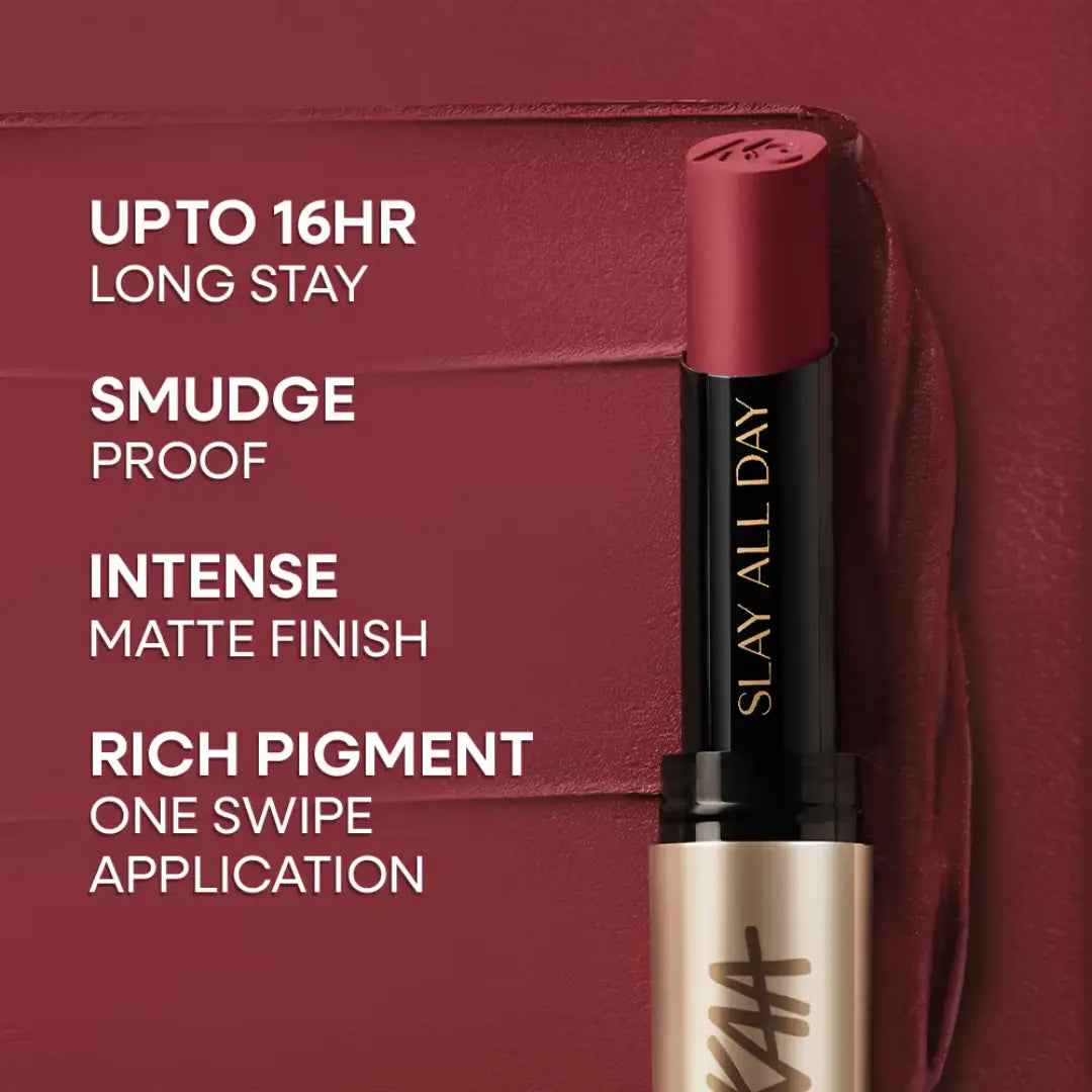 Nykaa Matte to Last No Transfer Long Lasting Lipstick mumtaj
