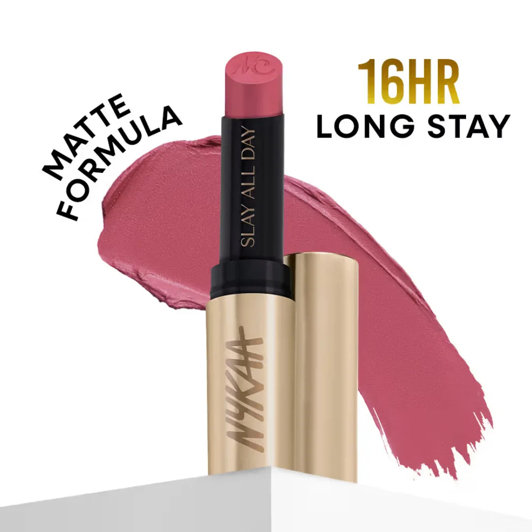 Nykaa Matte to Last No Transfer Long Lasting Lipstick mumtaj