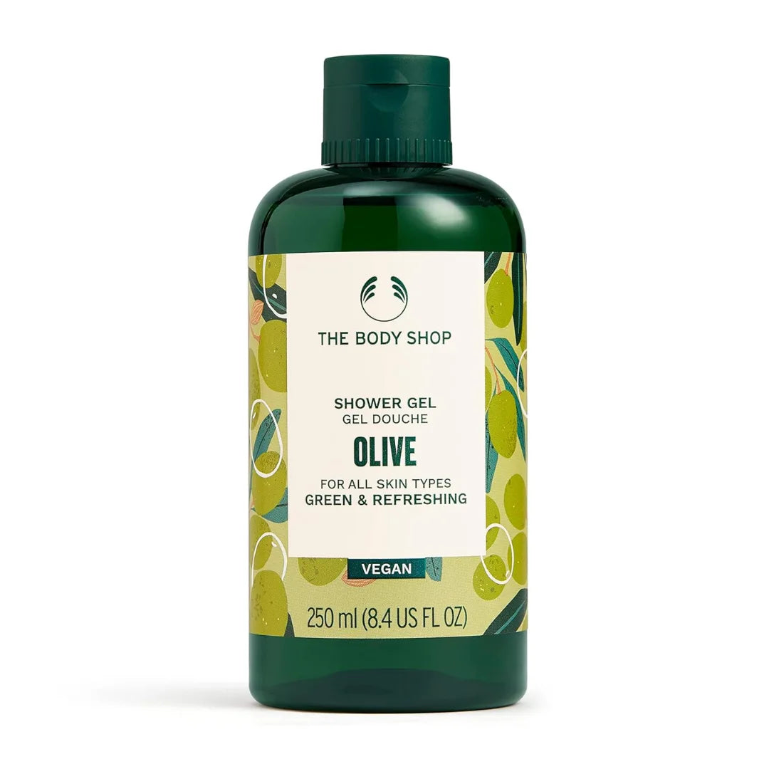 The Body Shop Olive Bath Shower Gel, 250 ML - All Skin Types | Cleanse & Refresh |Vegan