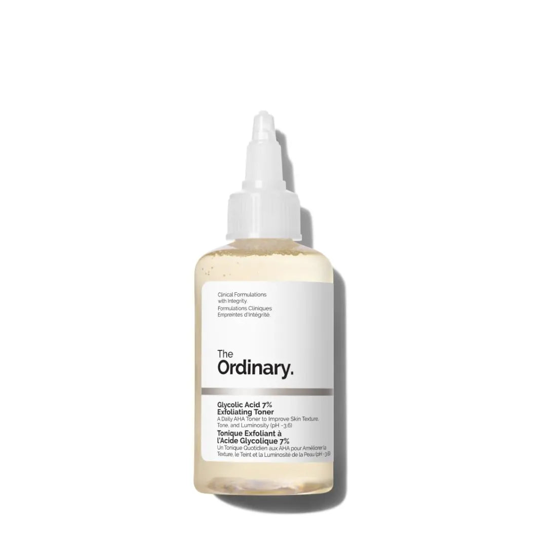 The Ordinary Glycolic Acid 7% Exfoliating Toner, Brightening and Smoothing Daily Toner for More Even-Looking Skin Tone, 100ml