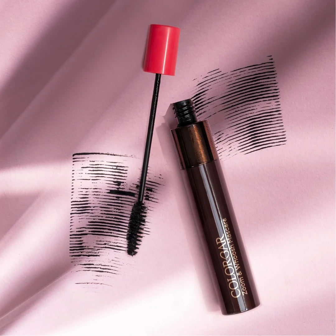 Colorbar Zoom and Whoosh mascara, Black Sin, 9 ml | Smudgeproof | Easy to use | Conditioning