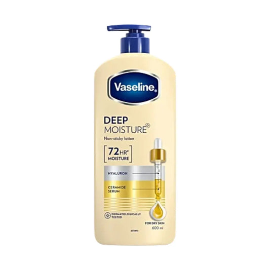 Vaseline Deep Moisture Non-Sticky Body Lotion For Dry Skin, 600 ml