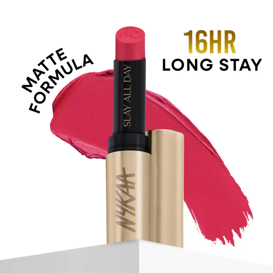 Nykaa Matte to Last No Transfer Long Lasting Lipstick mumtaj