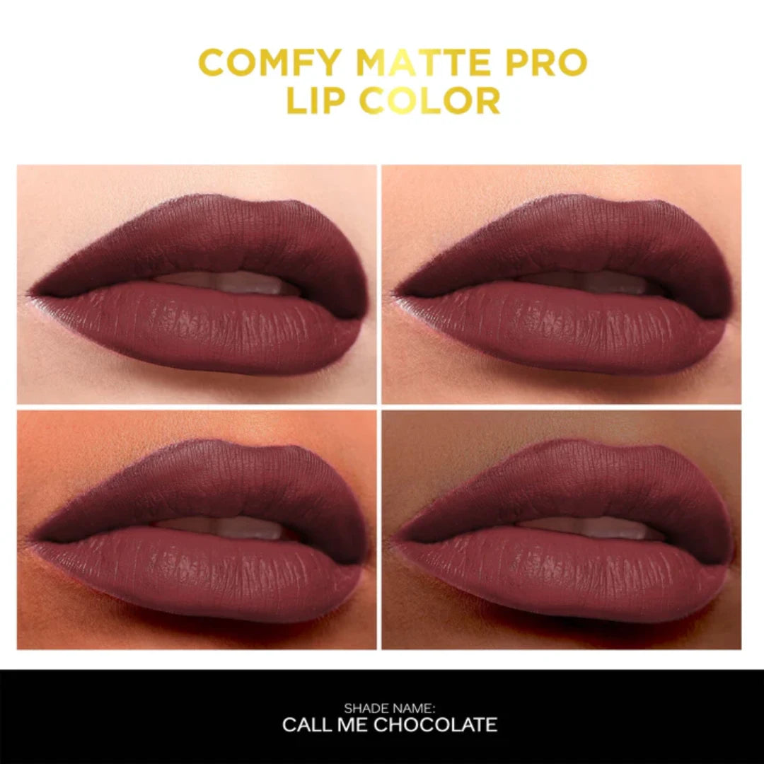 FACESCANADA Comfy Matte Pro Liquid Lipstick| 10HR Longstay | Intense Color | Macadamia Oil & Olive Butter Infused | Lightweight Super Smooth | No Dryness | No Alcohol