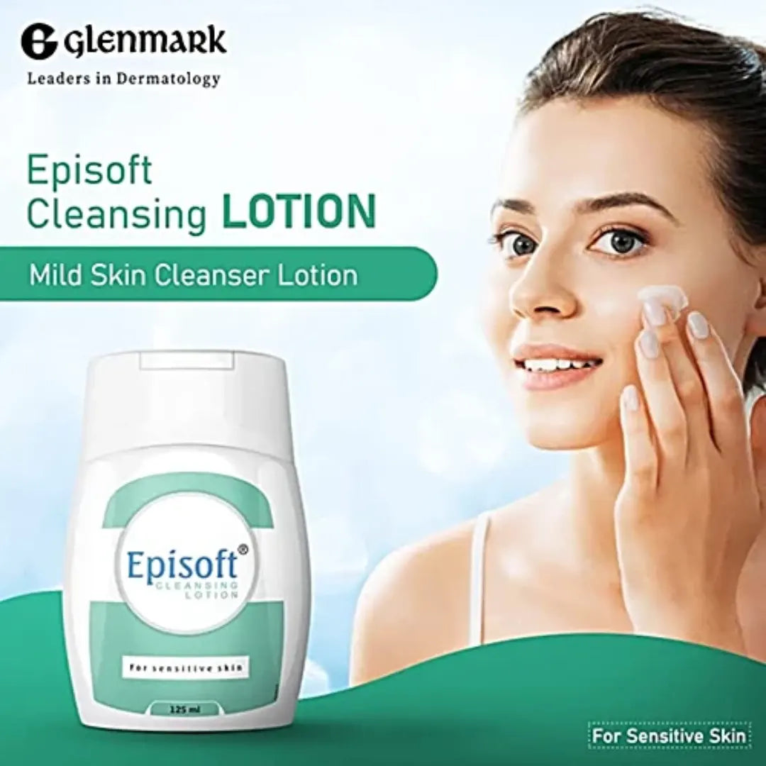 Episoft Cleansing Lotion - For Sensitive Skin, Improves Texture, 125 ml