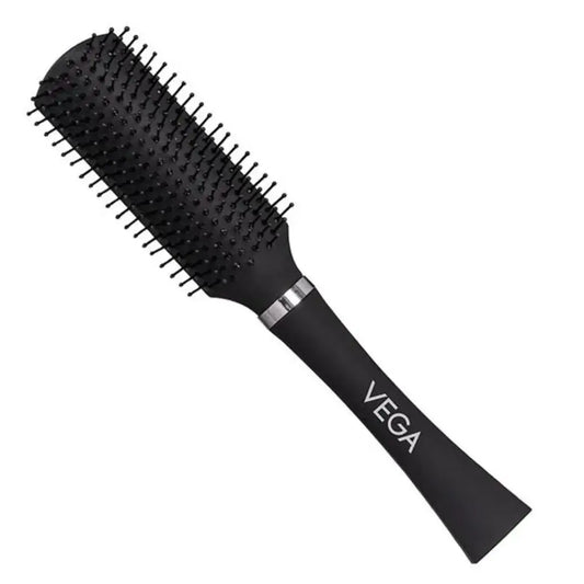 Vega Plastic Handled Flat Brush , BlackE5-FBN