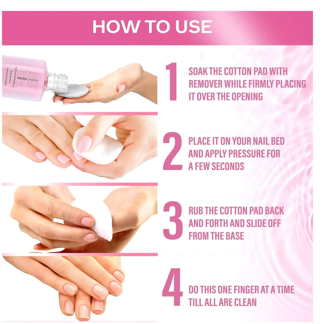 Faces Nail Enamel, Remover 01, 30ml, transparent 01