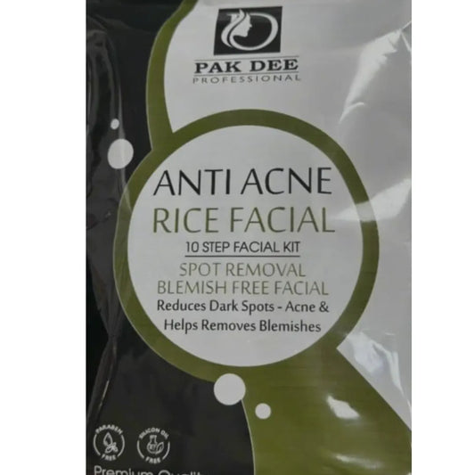 pakdee ANTI ACNE RICE FACIAL KIT (10 STEP)