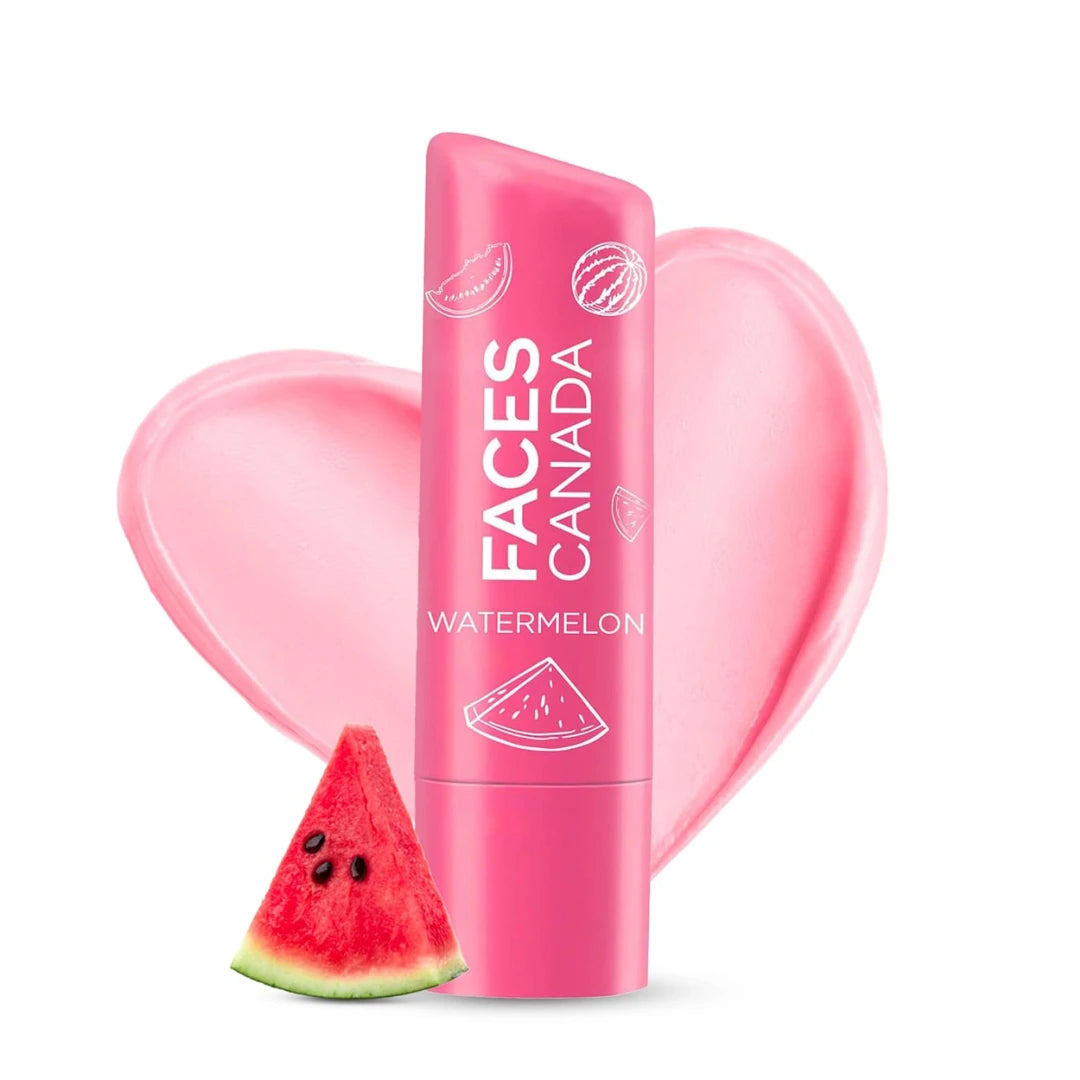 FACESCANADA Color Lip Balm , 4.5g | Red Tint | 12HR Moisture | SPF 15 | Shea Butter, Vitamin C & E Enriched | Hydrating & Nourishing For Dry Chapped Lips | Softens Lips pack of 1