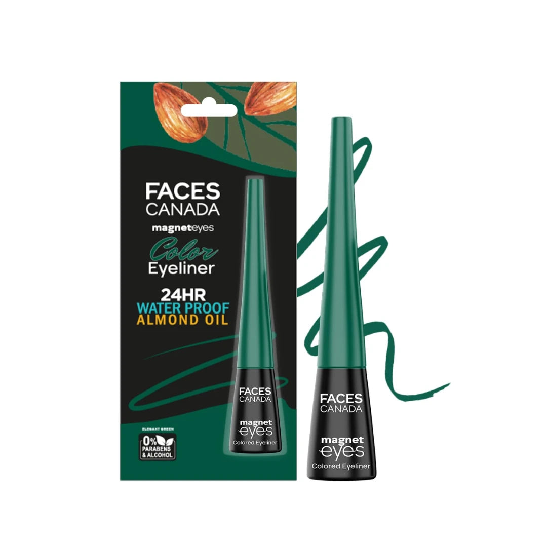 FACESCANADA Magneteyes Color Eyeliner Ge|Glossy Finish|24Hr Long-Lasting|Waterproof|Smudgeproof|Precise Application|Intense Color Payoff|Almond Extract & Vitamin E