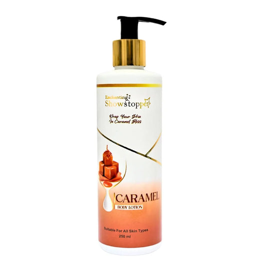 Enchanting Showstopper Caramel Body Lotion for Deep Moisturization, Radiant Glow & Soft Skin | Hydrating Daily Body Moisturizer for Men & Women |.
