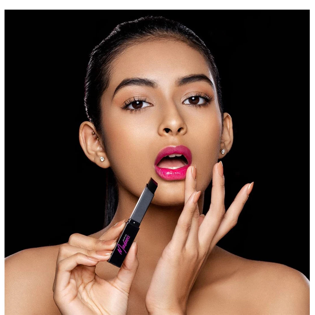 RENEE Madness Ph Lipstick | Black Lipstick With Glossy Pink Payoff| Long Lasting Nourishment, Enriched With Vitamin E & Jojoba Oil| Vegan & Paraben Free | 3gm