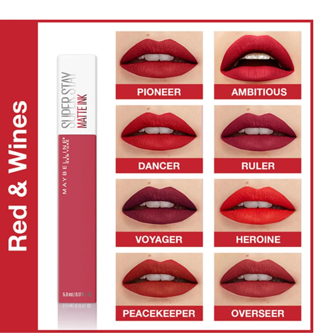 Maybelline New York SuperStay Matte Ink Liquid Lipstick - 120 Artist, Highly pigmented, Transfer Proof & Fade Proof. Maybelline New York SuperStay Matte Ink Liquid Lipstick Lasts Up To 16 Hour | 5ml