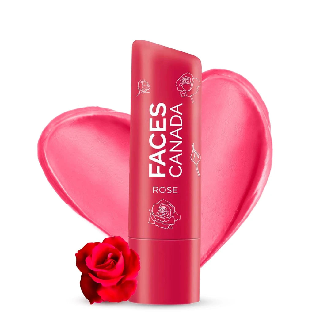 FACESCANADA Color Lip Balm , 4.5g | Red Tint | 12HR Moisture | SPF 15 | Shea Butter, Vitamin C & E Enriched | Hydrating & Nourishing For Dry Chapped Lips | Softens Lips pack of 1
