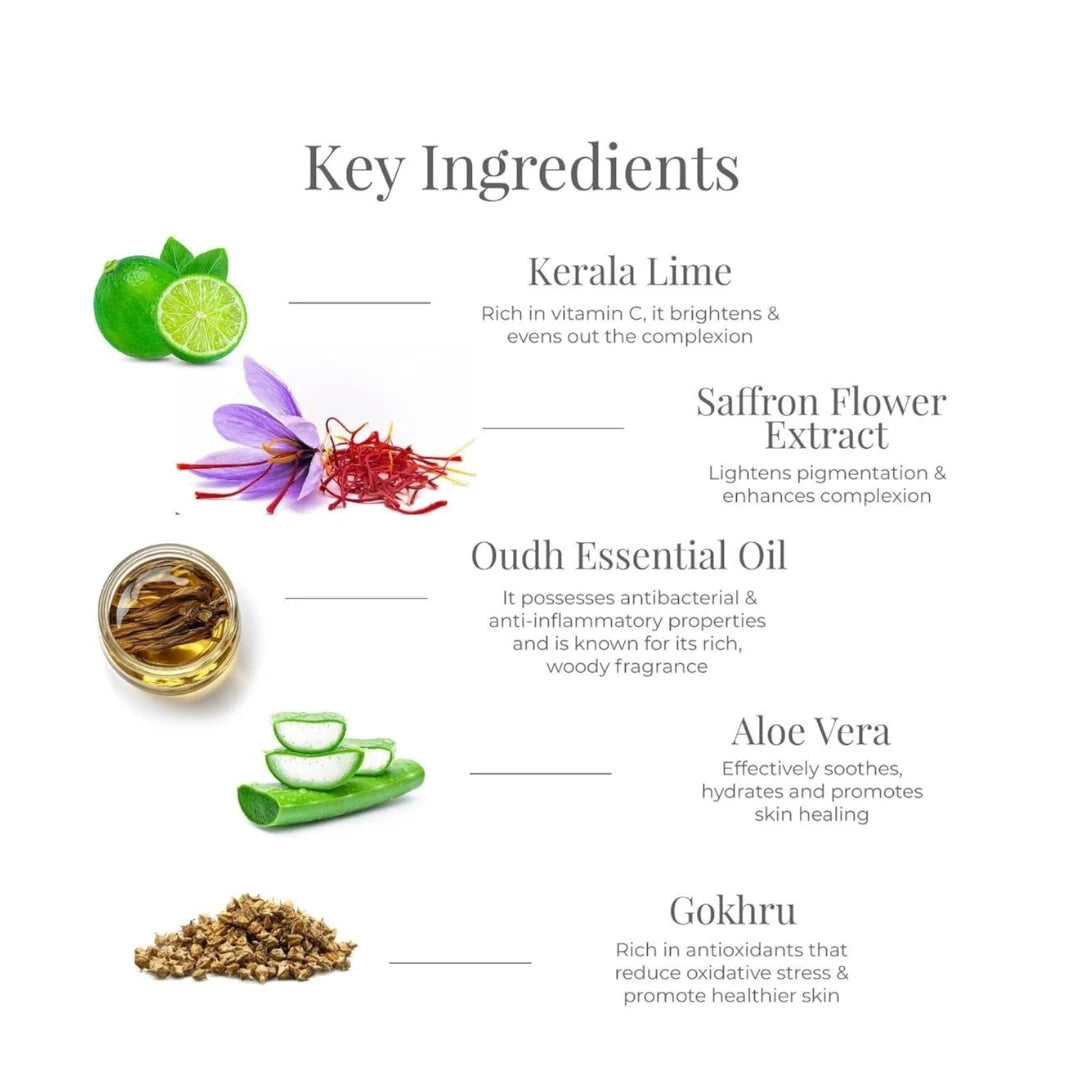 Forest Essentials Shower Wash Lime Saffron Oudh