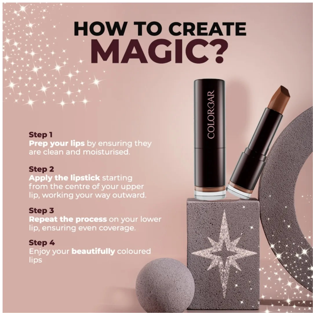 Colorbar Velvet Matte Lipstick, 4.2g | Creamy matte finish | High Pigmented Formula | Lasts upto 5 Hours | Smudgeproof