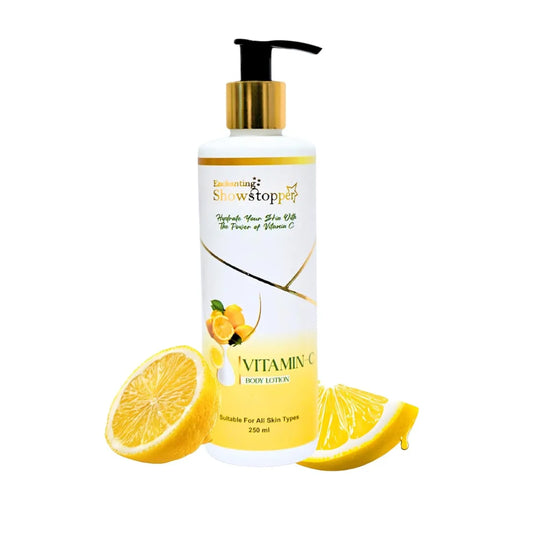 Vitamin C Body Lotion for Brightening, Hydration & Healthy Glow | Lightweight Moisturizing Lotion for Soft, Smooth Skin | Suitable for Men & Women, All Skin Types | Paraben & Sulphate Free | 250 ml