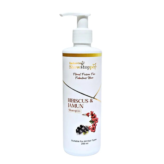 Enchanting Showstopper Hibiscus & Jamun Hair Shampoo for Nourished, Soft & Manageable Hair | Shine Boosting Floral Essence Scalp Cleanser | Gentle.