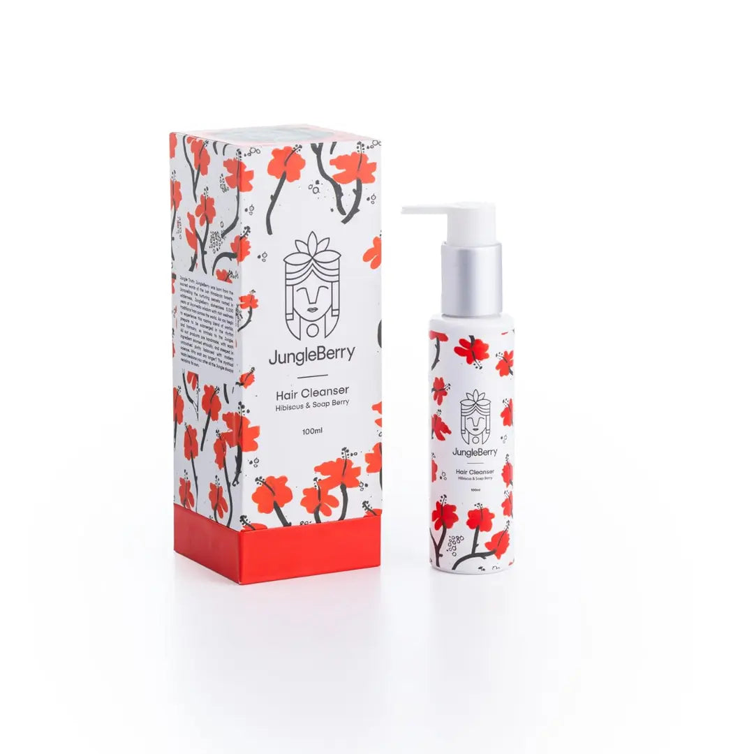 Show Stopper Hibiscus & Soap Berry Hair Cleanser with Bhringraj, Nirgundi & Ketaki | Volumizing Shampoo for Hair Fall Control | Reetha Targets Dandruff & Detoxifies Scalp | 100 ml