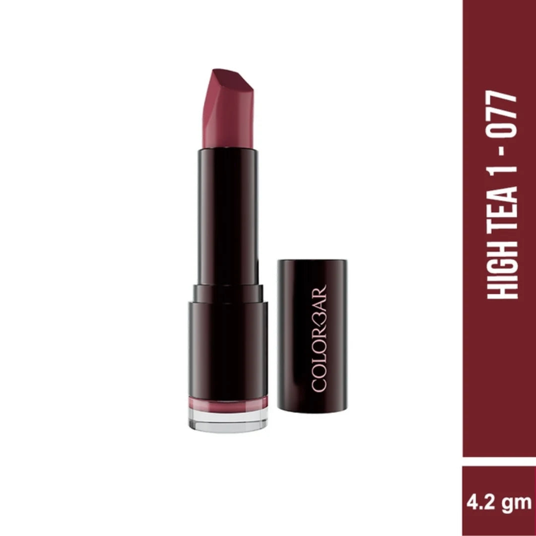 Colorbar Velvet Matte Lipstick, 4.2g | Creamy matte finish | High Pigmented Formula | Lasts upto 5 Hours | Smudgeproof