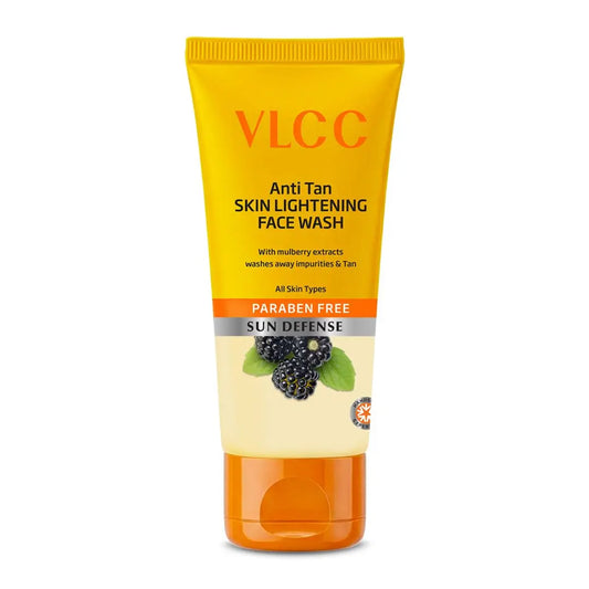 VLCC Anti Tan Skin Lightening Face Wash-150Ml| With Mulberry & Orange Peel Extract | Anti Tan and Brightening Sun Screen with Broad Spectrum Protection| Removes tan, spots and dullness
