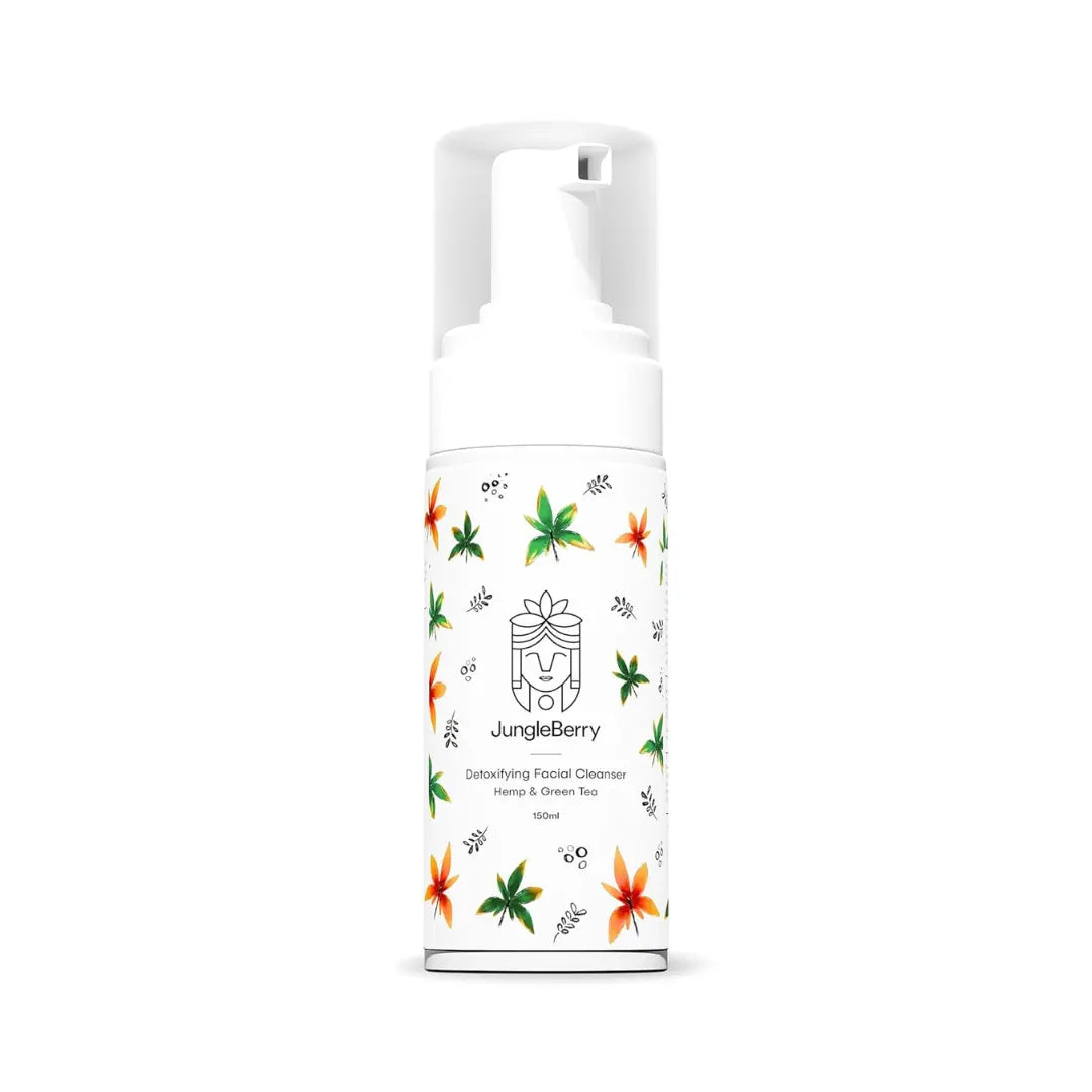 Show Stopper Hemp & Green Tea Detoxifying Facial Cleanser with Brahmi | Rose Water & Lemon Face Wash | 150 ml