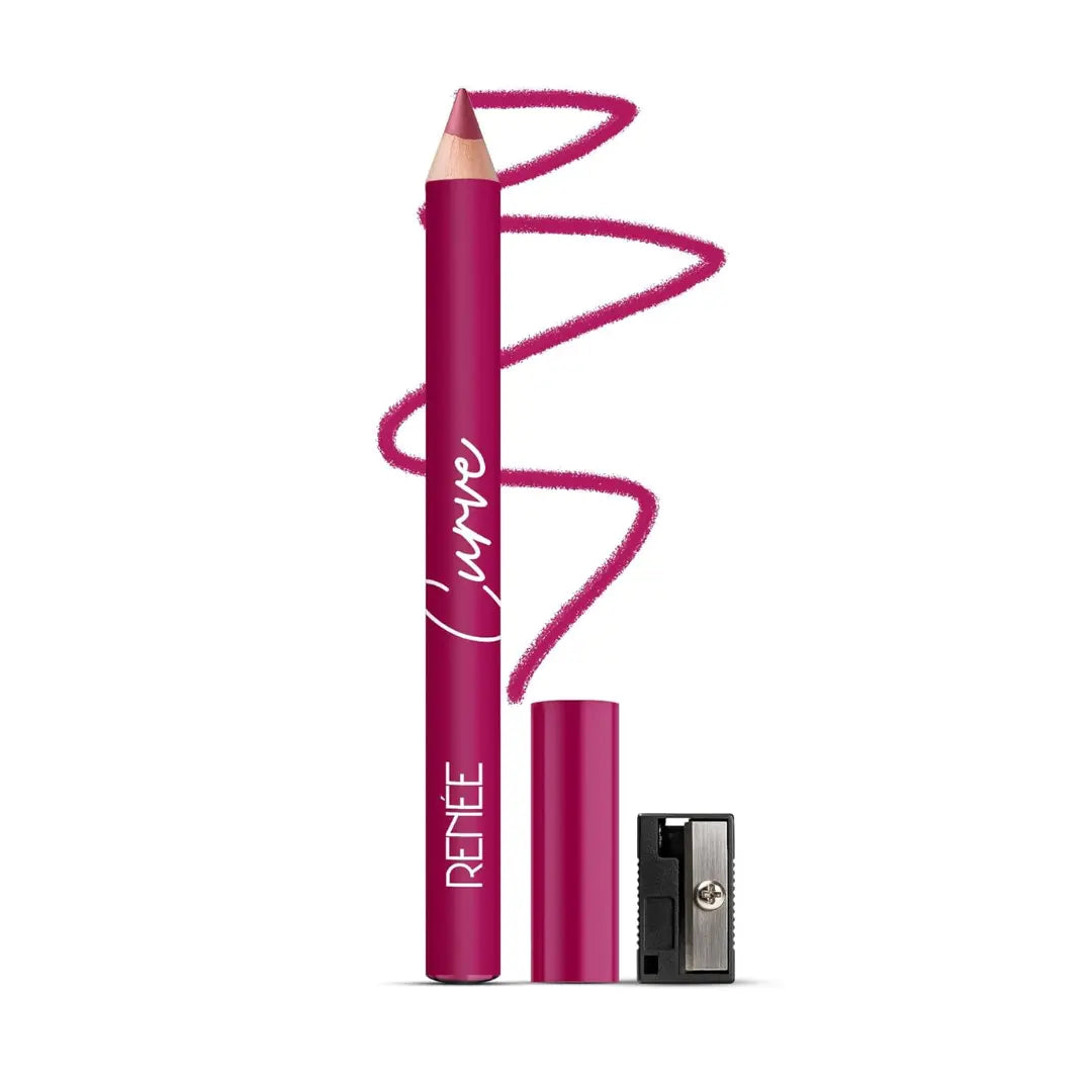 RENEE Curve Lip Liner With Sharpener Creamy Texture With Matte Finish | Hydrating, Long-Lasting, Richly Pigmented Formula | Shea Butter,...