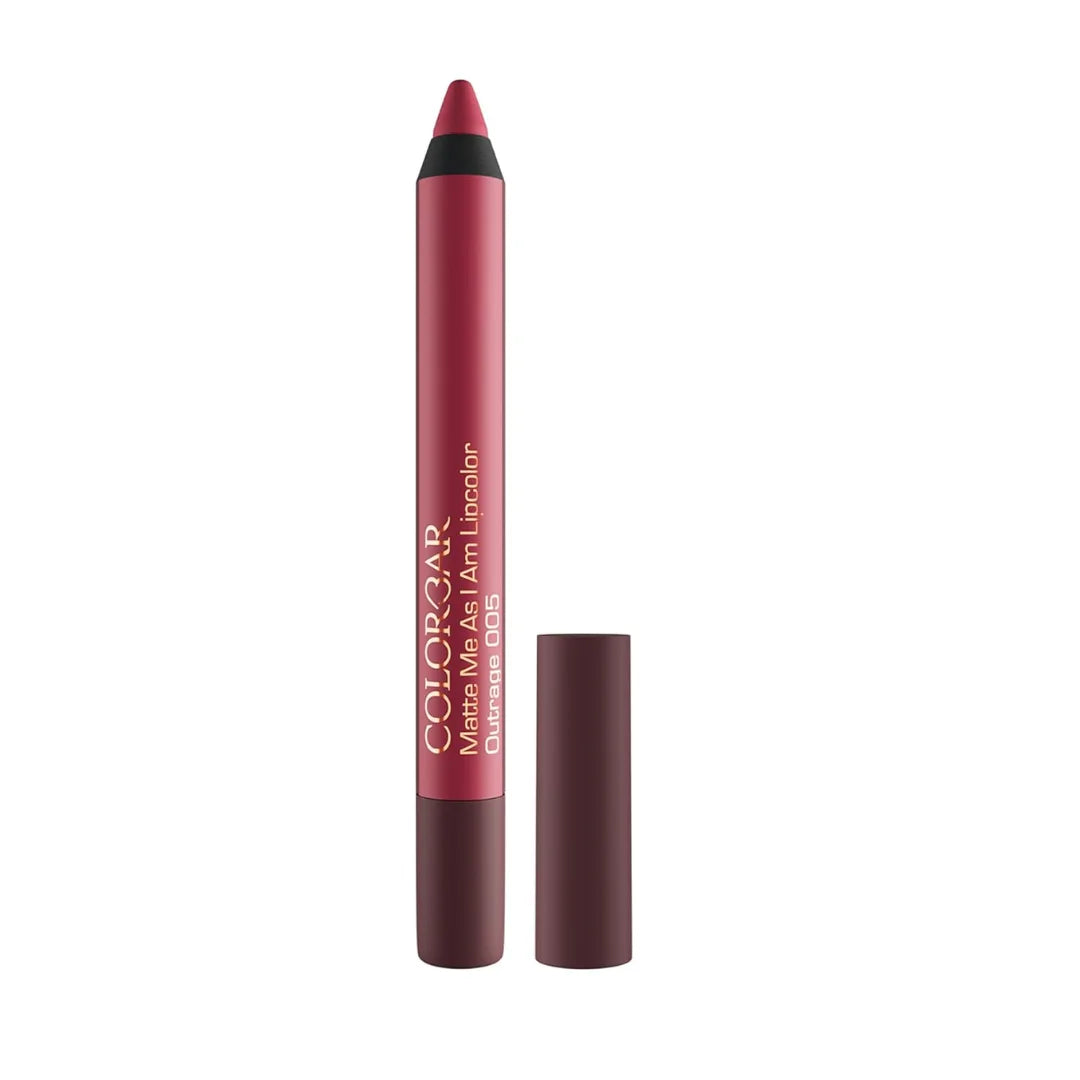 Colorbar Matte me as I am Lipcolor-trick003, 2.8 g | Moisturize and condition lips| Long Lasting| Waterproof and Smudge-proof