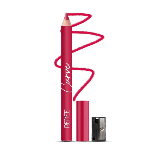 RENEE Curve Lip Liner With Sharpener Creamy Texture With Matte Finish | Hydrating, Long-Lasting, Richly Pigmented Formula | Shea Butter,...
