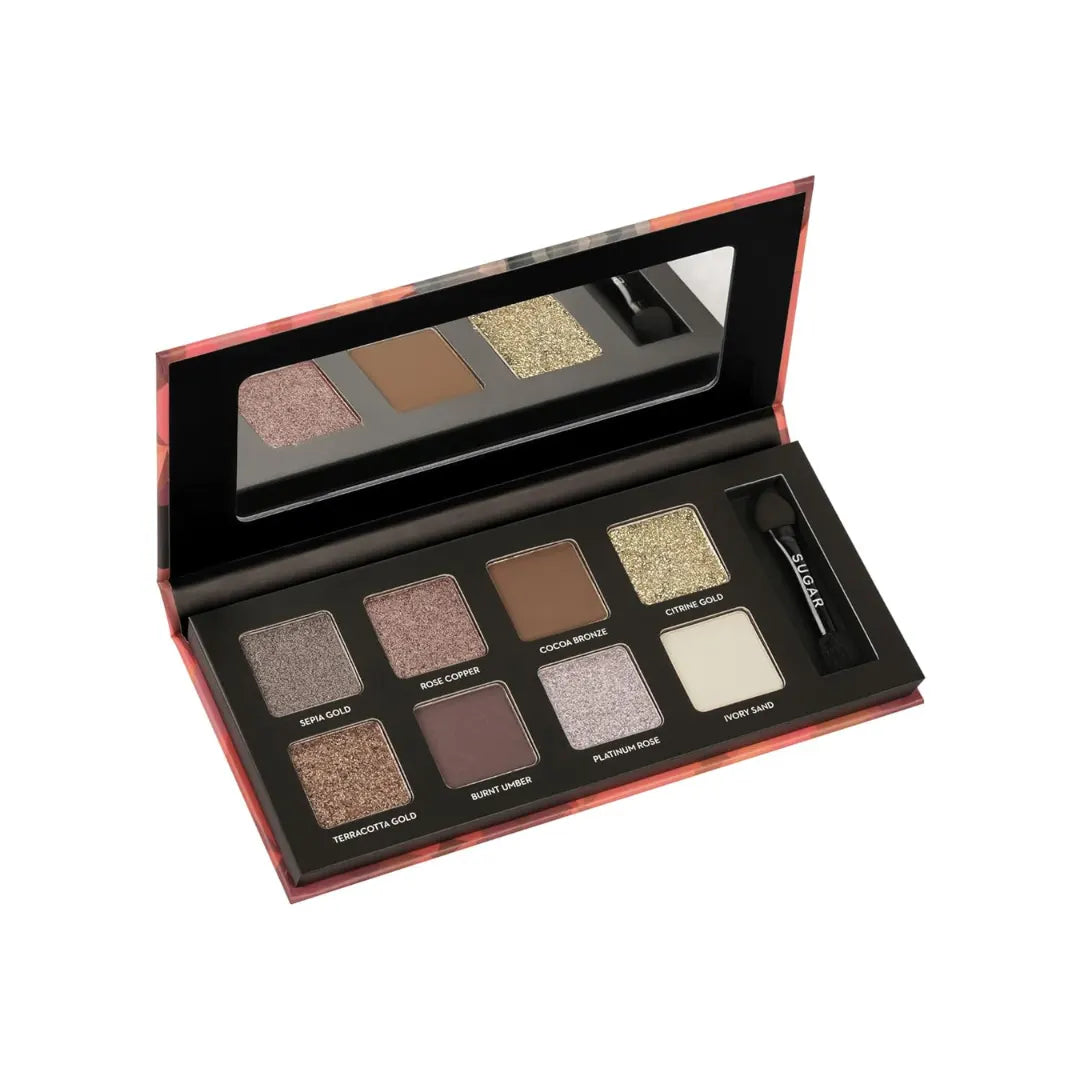SUGAR Cosmetics Blend The Rules Eyeshadow Palette | Long Lasting, Smudge Proof & Shimmery Finish | 10.4 Gm
