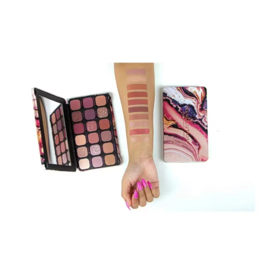 Makeup Revolution Forever Flawless Eyeshadow Palette - Allure - 0.54oz: Brightening Eye Makeup, Pressed Powder