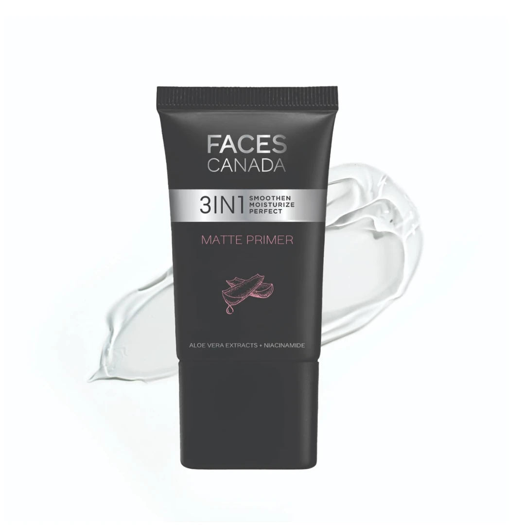 FACES CANADA Dewy Primer, 30g | Blurs Imperfections | Flawless Dewy Base | Lightweight Hydrating Creamy Texture | Smoothens & Moisturizes Skin | Hyaluronic Acid, Vitamin C & E | No Alcohol & Parabens