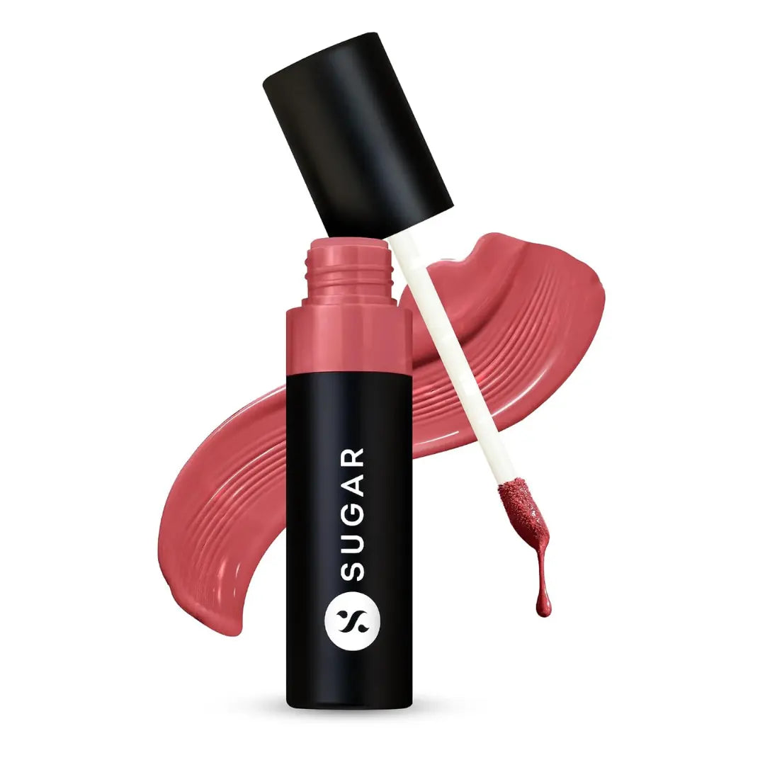 SUGAR Cosmetics Partner In Shine Transferproof Glossy Lipstick | Lasts upto 24hrs | Transferproof & Smudgeproof - 3ml