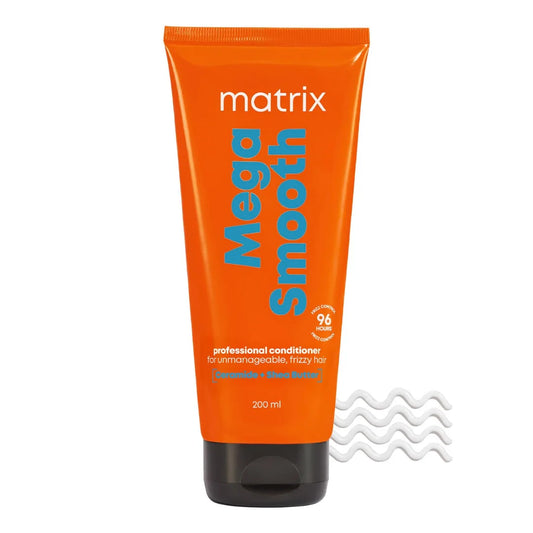 Matrix Mega Smooth Conditioner with Shea Butter and Ceramides for Frizzy Hair |Max Smoothness for 4 Days | Used by 1 Lakh Hairstylists*|For All Hair Types | Paraben Free
