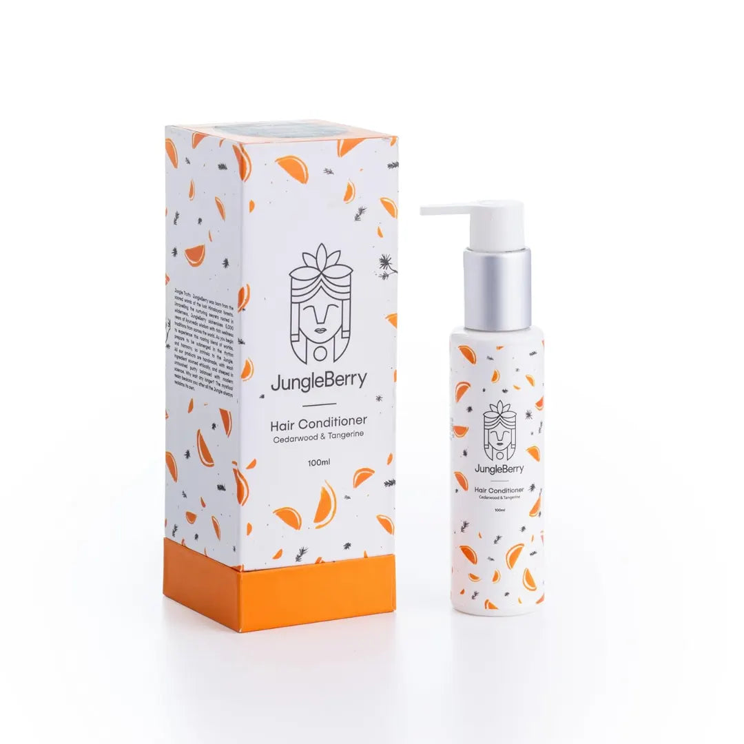 JUNGLE BERRY Cedarwood & Tangerine Conditioner with Vitamin C | Detangles & Repairs Damaged Hair 100 m