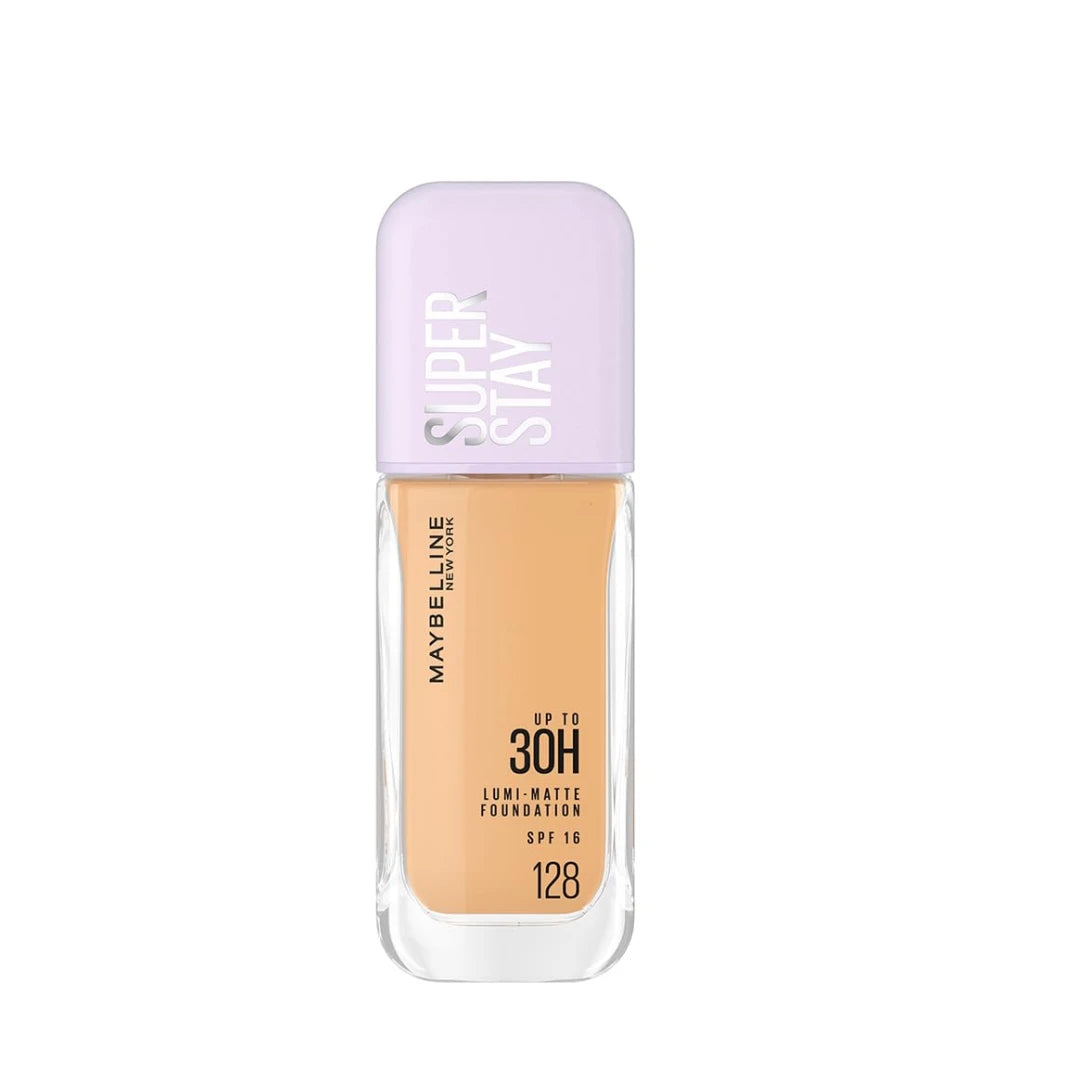 Maybelline New York Super Stay Lumi-Matte Liquid Foundation - 128, Up To 30H Long Wear, Water & Transfer Proof. SuperStay Lumi-Matte Liquid Foundation comes with Non-comedogenic & Vegan Formula | 35ml