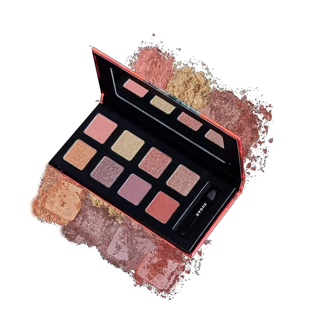 SUGAR Cosmetics Blend The Rules Eyeshadow Palette | Long Lasting, Smudge Proof & Shimmery Finish | 10.4 Gm