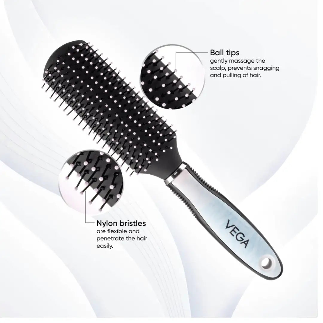 Vega Flat Hair Brush - E39-FB